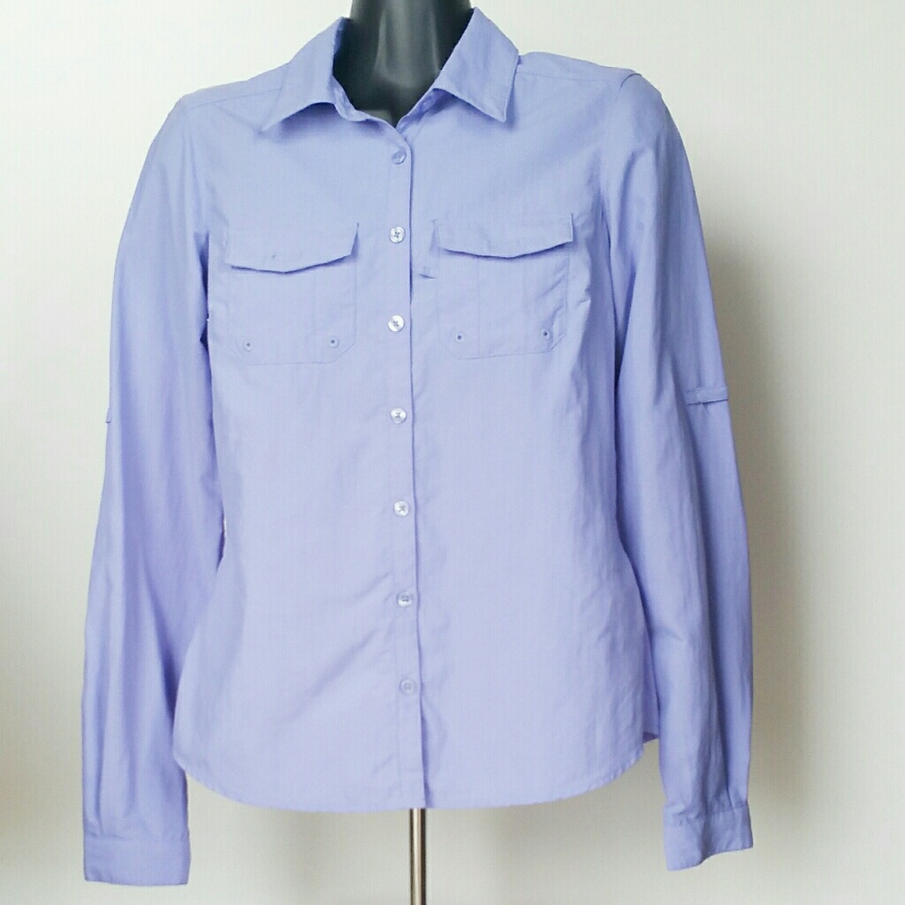 Columbia Lavender Women's Long Sleeve Nylon Shirt